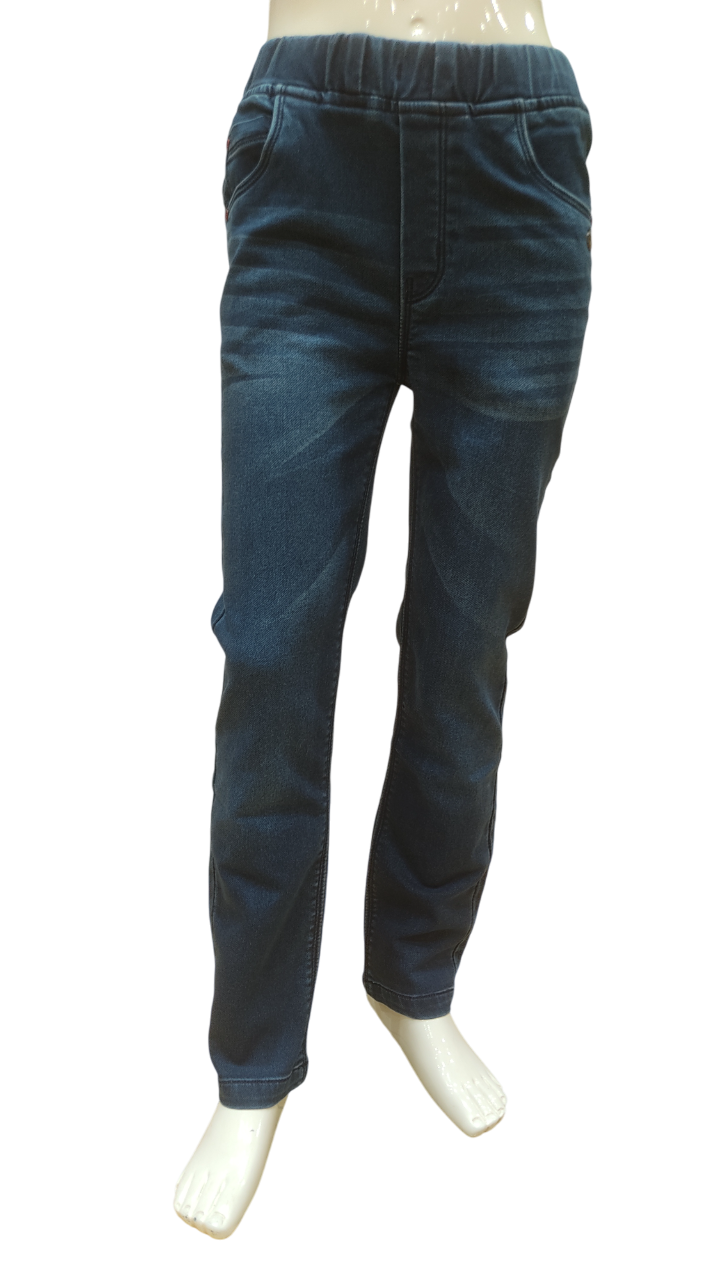 Boys Denimax Blue Elastic Waist Fancy Jeans