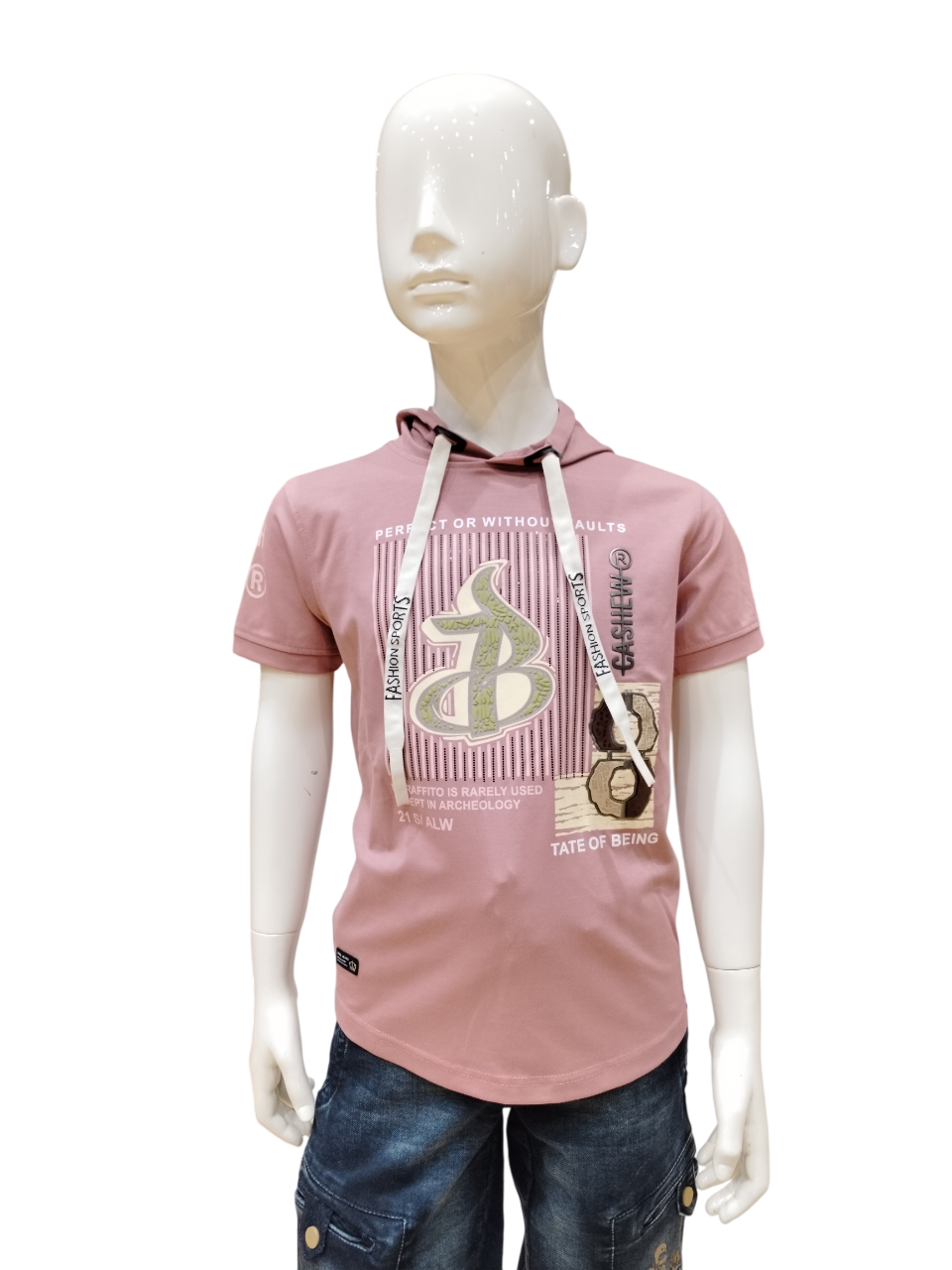 Boys Onion Half Sleeve Round Neck Fancy Printed T-Shirt