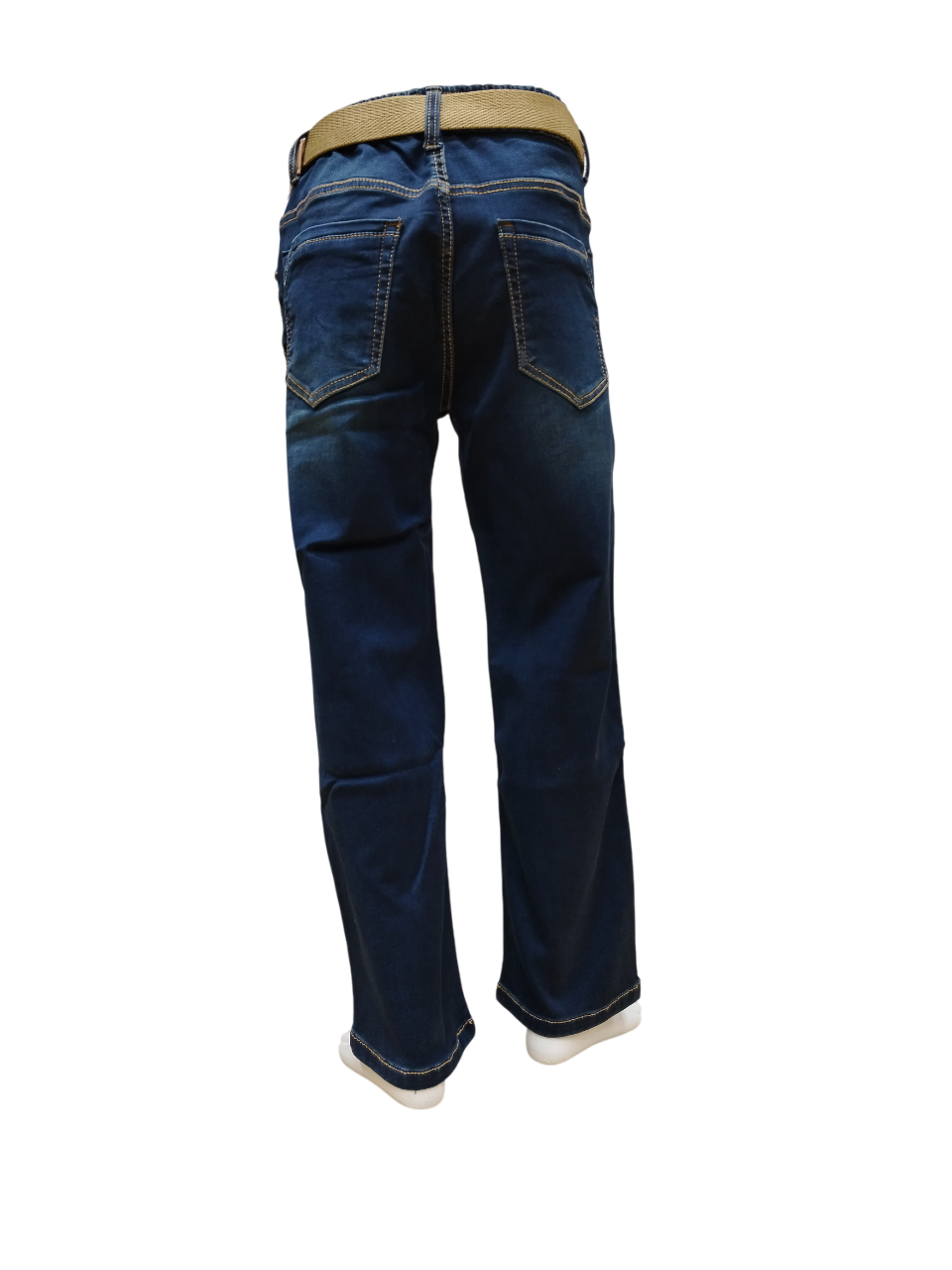 Boys Raw Wash Round Elastic Fancy Jeans