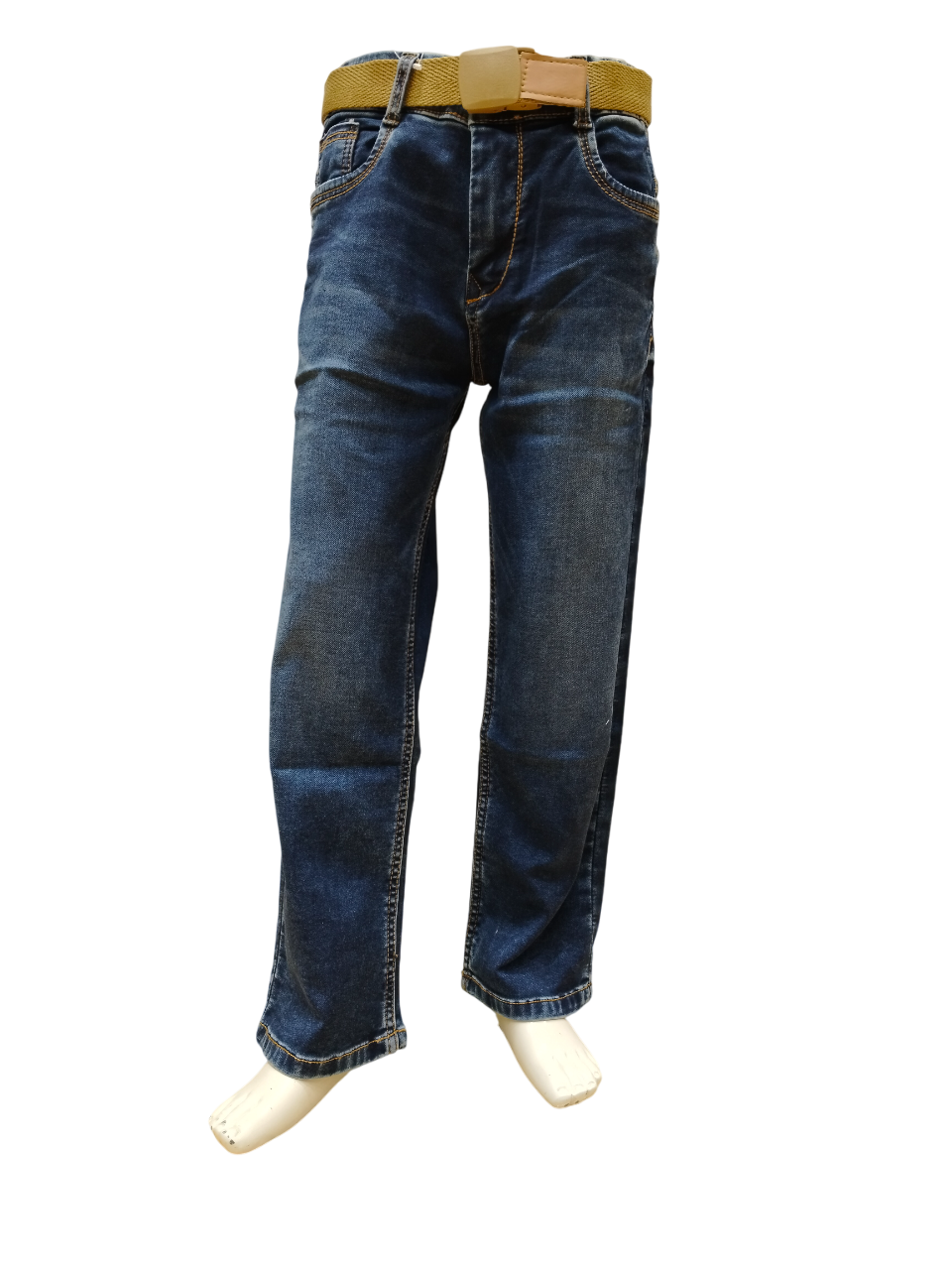 Boys Denim-x Wash Round Elastic Fancy Jeans
