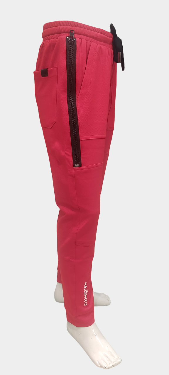 Boys Red Joggers Style Casual Track Pant