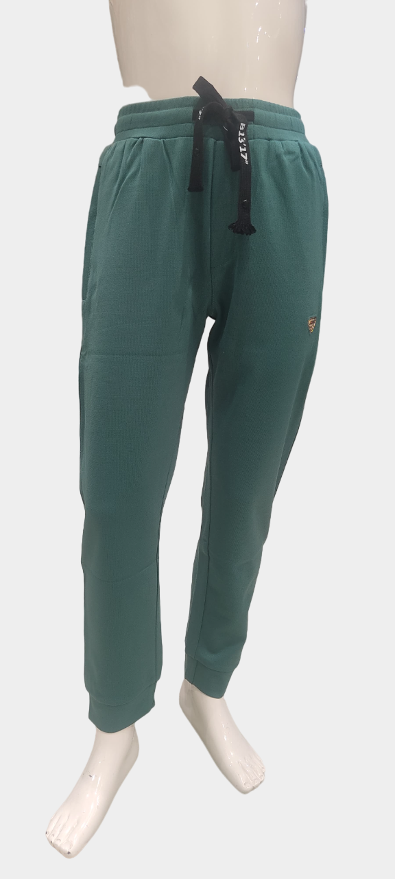 Boys Green Joggers Style Casual Track Pant