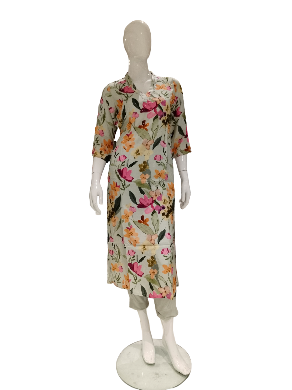 Women Floral Printed Party Wear Kurti Suit