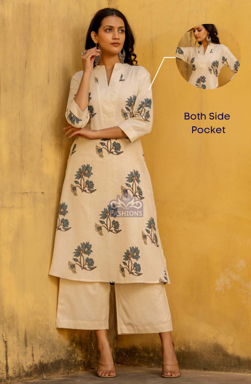 Women's Blue Fancy Printed Plazo Suit