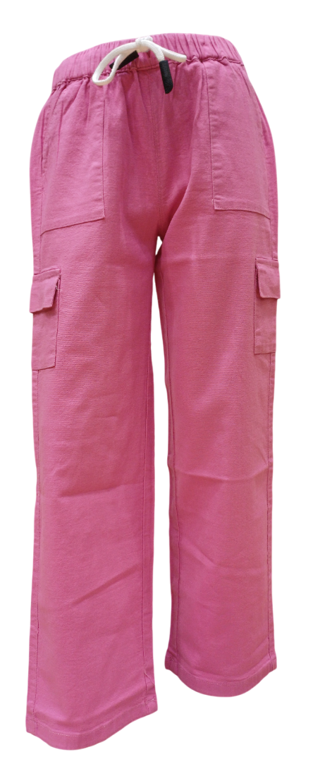 Girls Rani Round Elastic Fancy Cargo Pant
