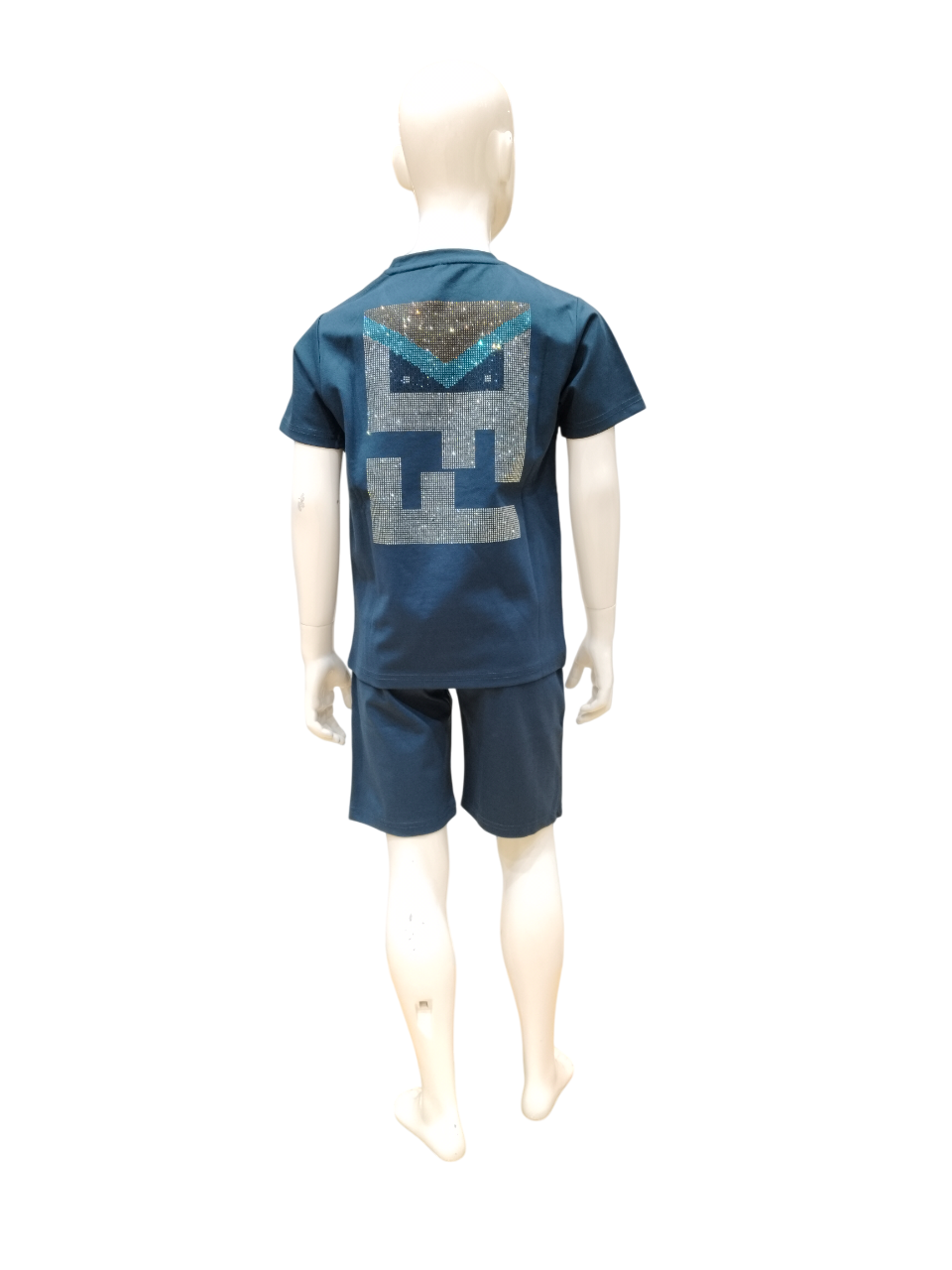 Boys Aqua Blue Fancy Co Ordinates Set