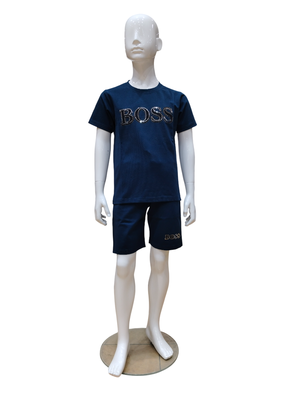 Boys Aqua Blue Fancy Co Ordinates Set