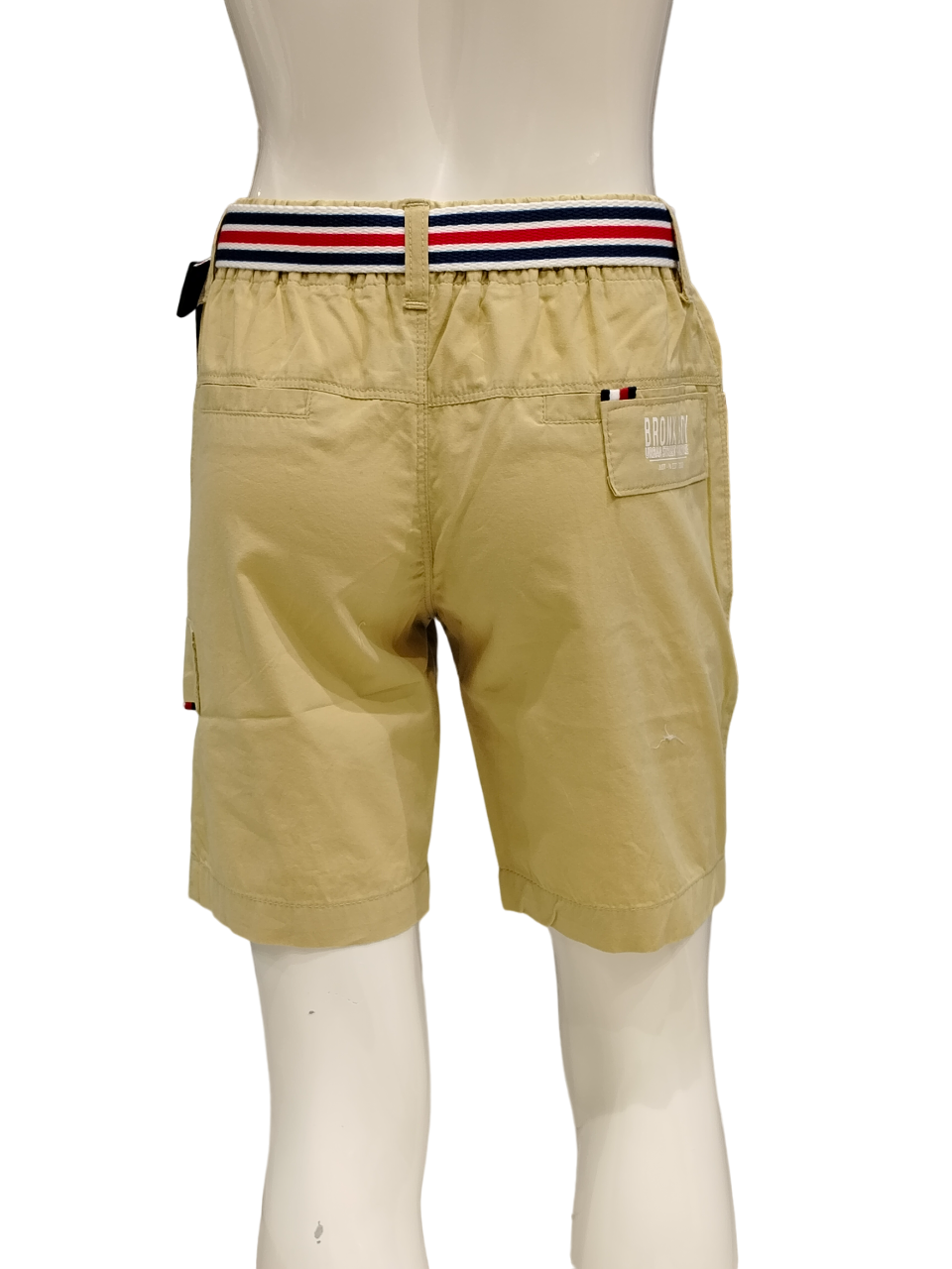 Boys Khaki Fancy Cotton Jamaican