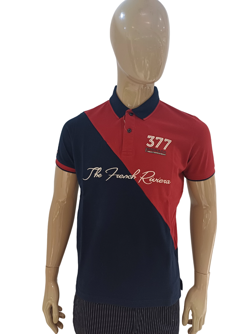 Mens Red Oxide Collar Neck Half Sleeve Fancy Printed T-Shirt