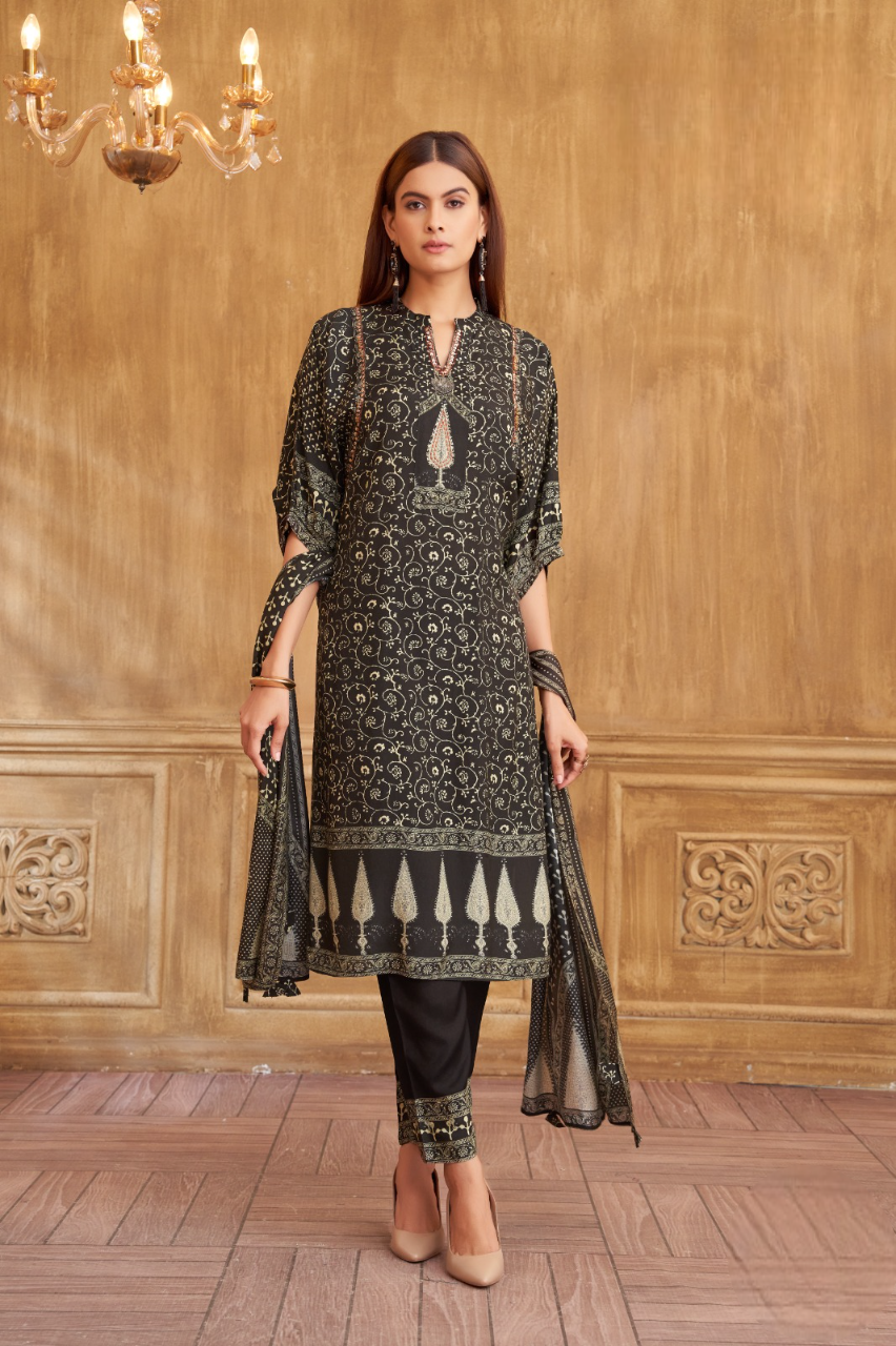 Women Stylish Printed Kurti Set With Printed Dupatta