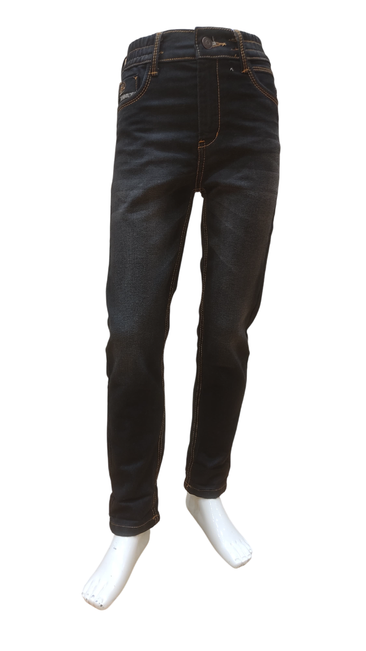 Boys Black Fancy Jeans