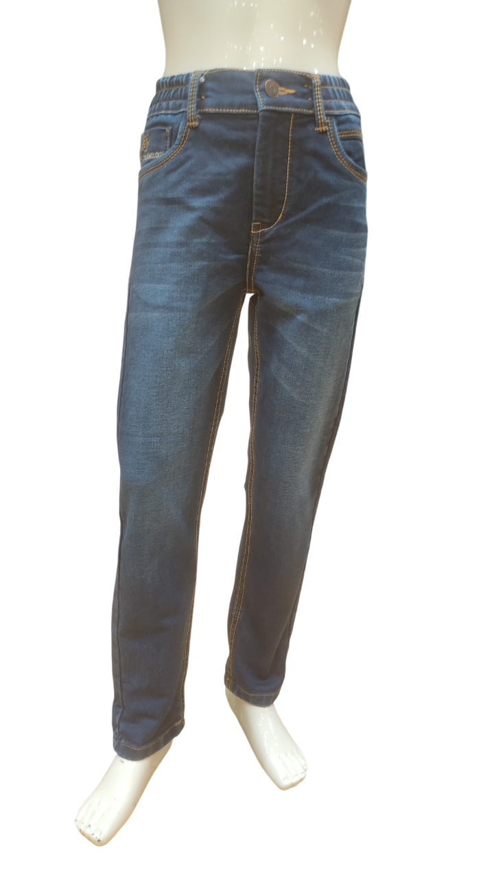 Boys Dark Blue Fancy Jeans