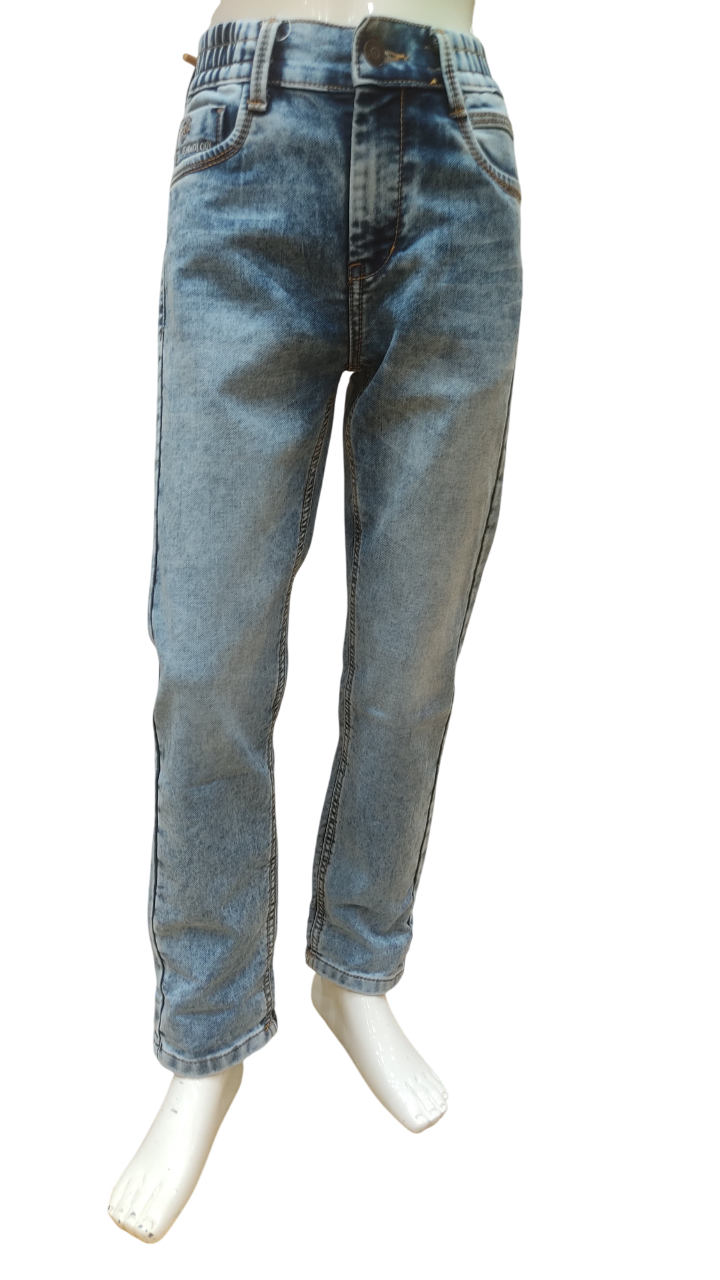 Boys Light Blue Fancy Jeans