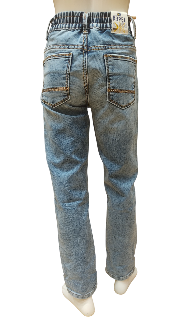 Boys Light Blue Fancy Jeans