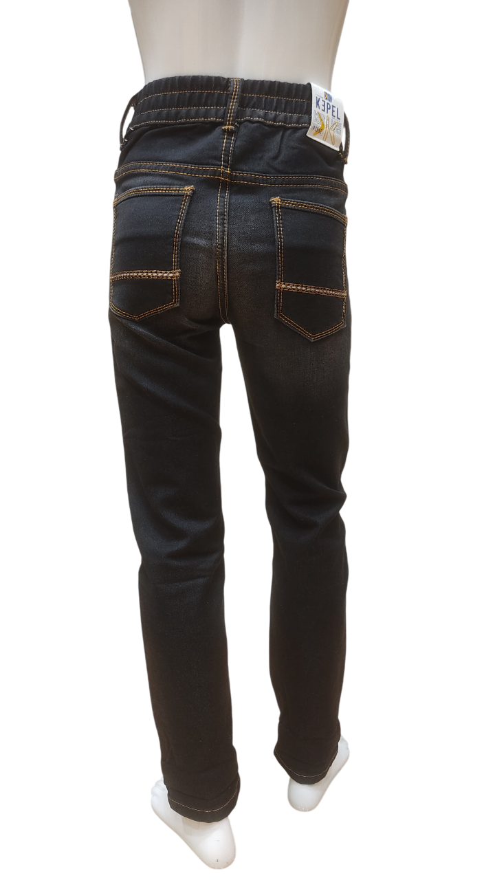 Boys Black Fancy Jeans