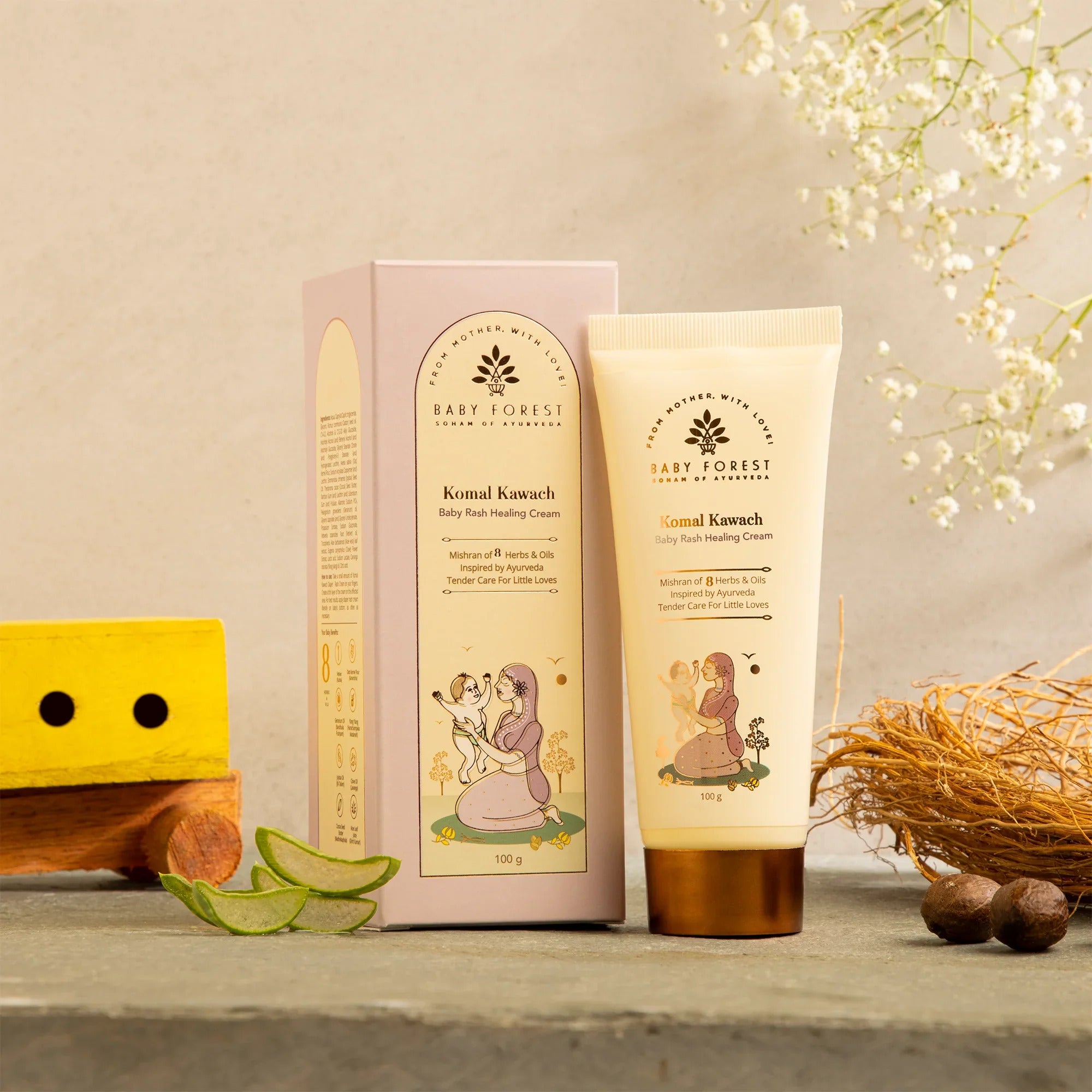 Baby Forest Komal Kawach Baby Rash Healing Cream 100 gm