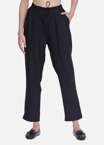 Women's Black Stylish Casual Travelling Pant