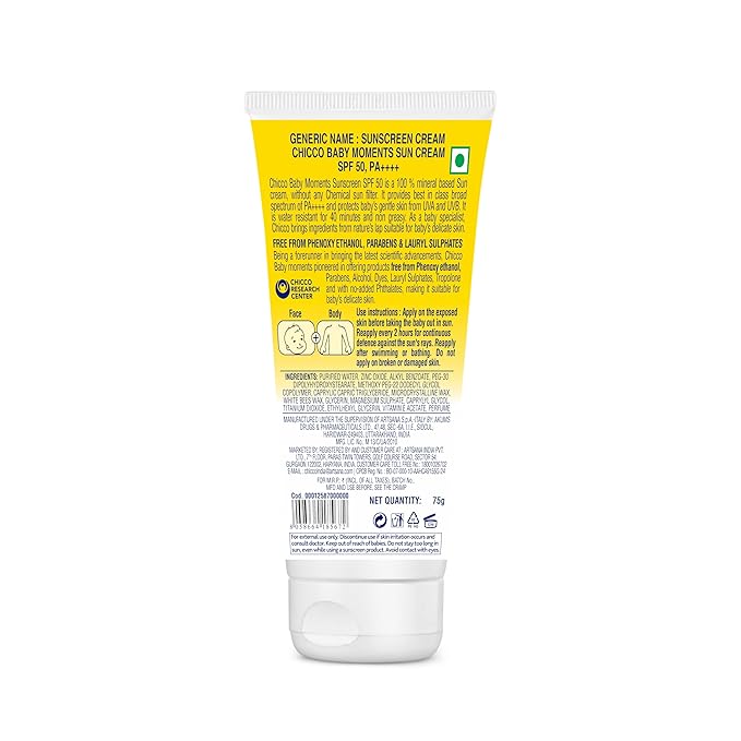Chicco Baby Moments Mineral Sunscreen SPF 50