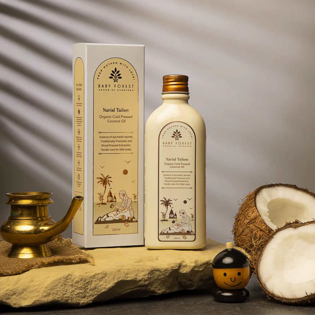 Baby Forest Narial Tailam Organic Cold Pressed Coconut Oil 200 ml