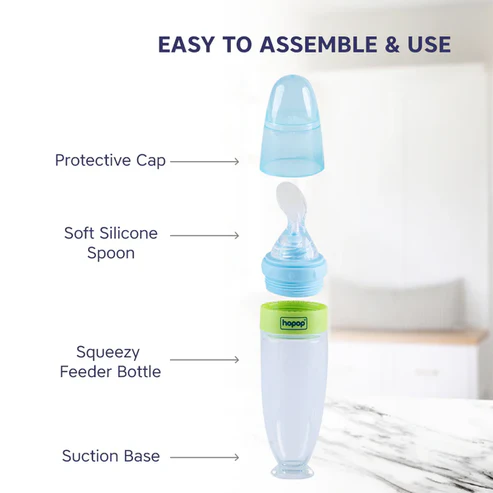 Hopop Soft Squeezy Silicone Food Feeder 3oz / 90ml