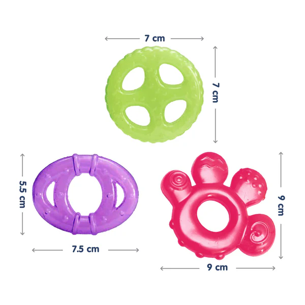 Hopop Multi Textured Water Filled Cooling Teethers