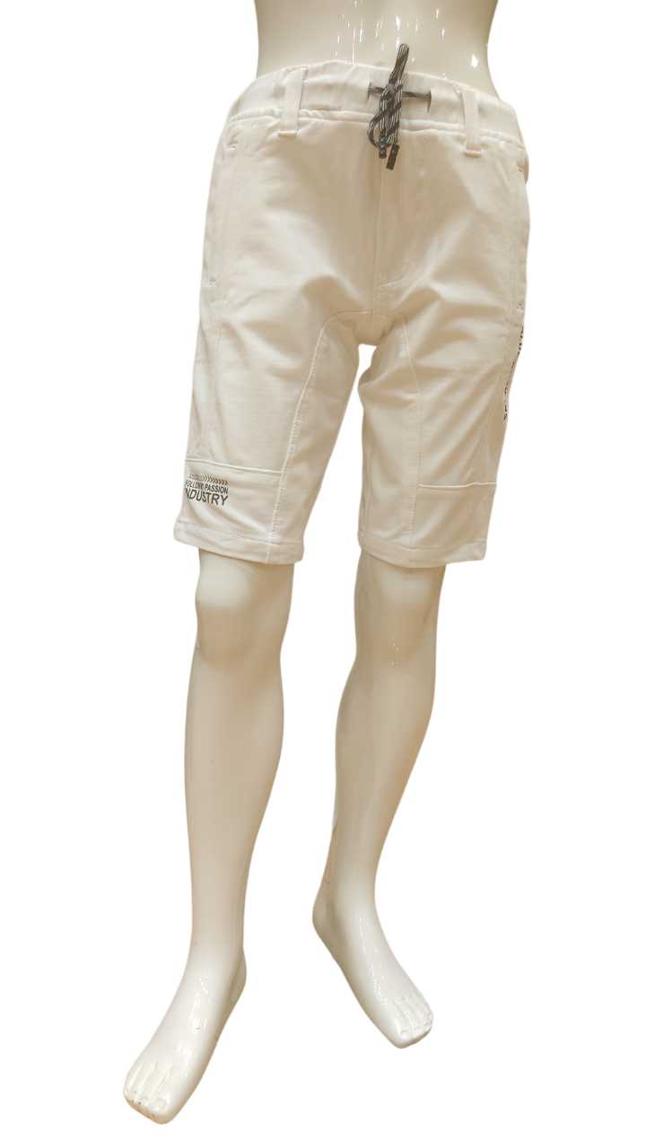 Boys White Round Elastic Fancy Jamaican