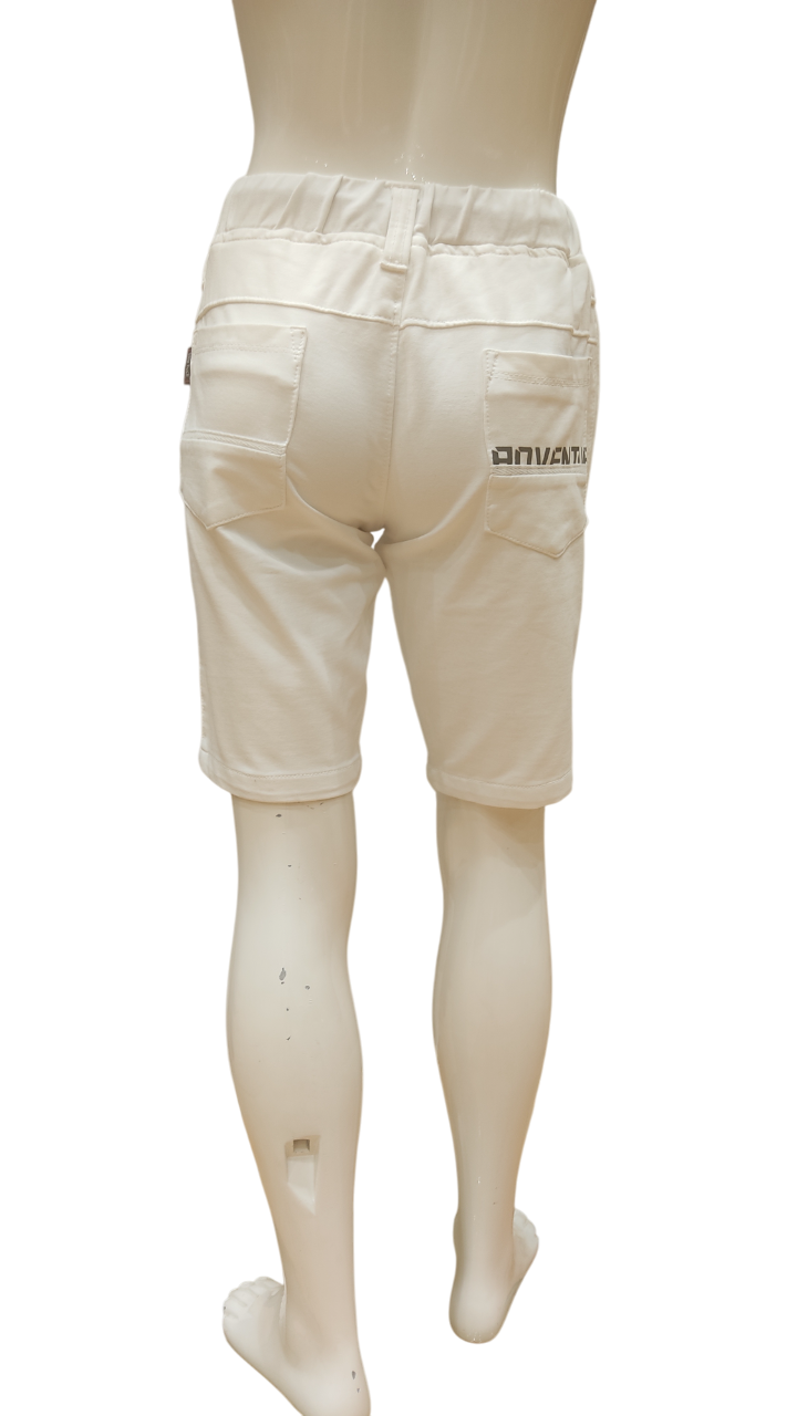 Boys White Round Elastic Fancy Jamaican
