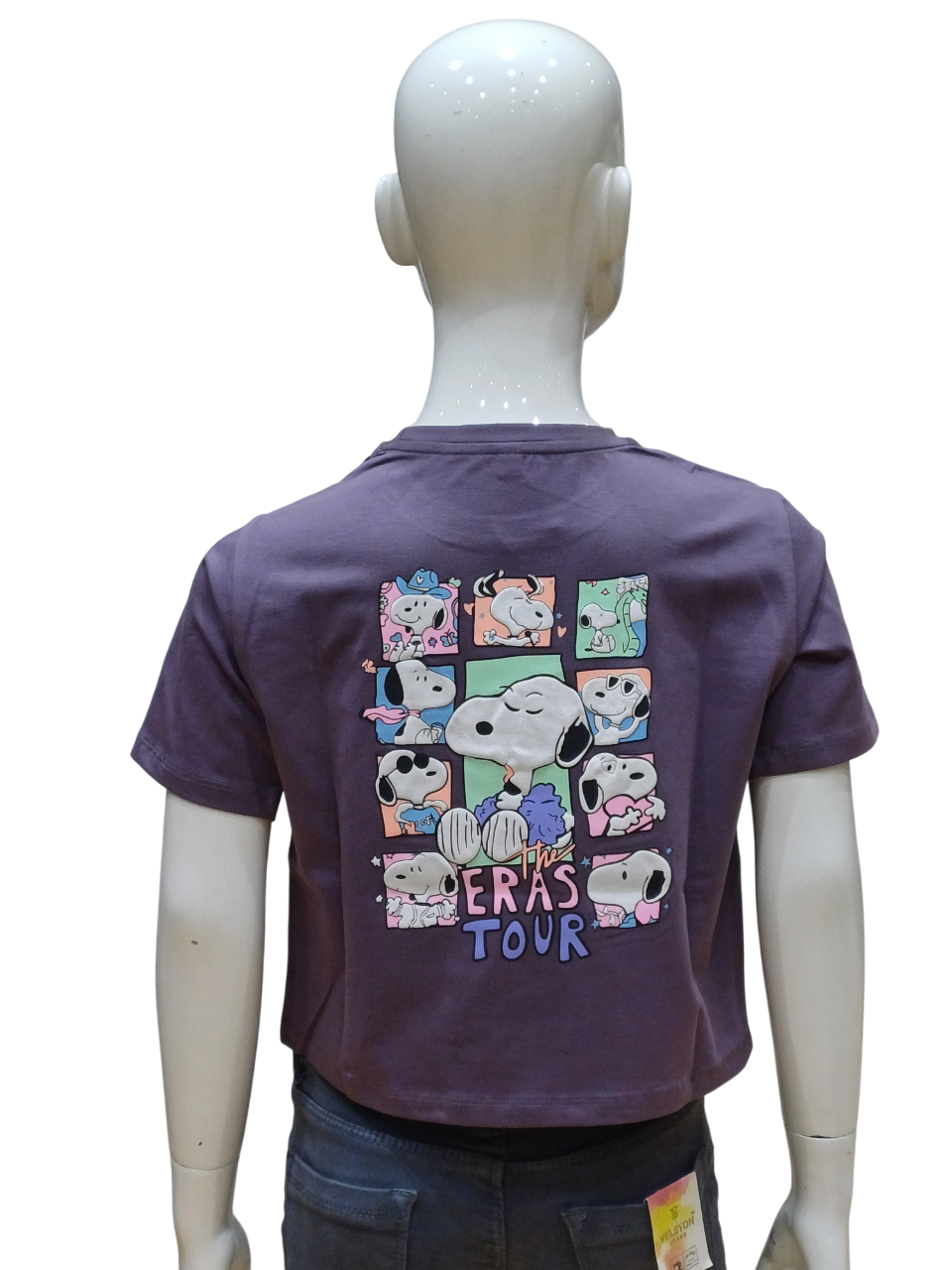 Girls Berry Fancy Printed Crop Top