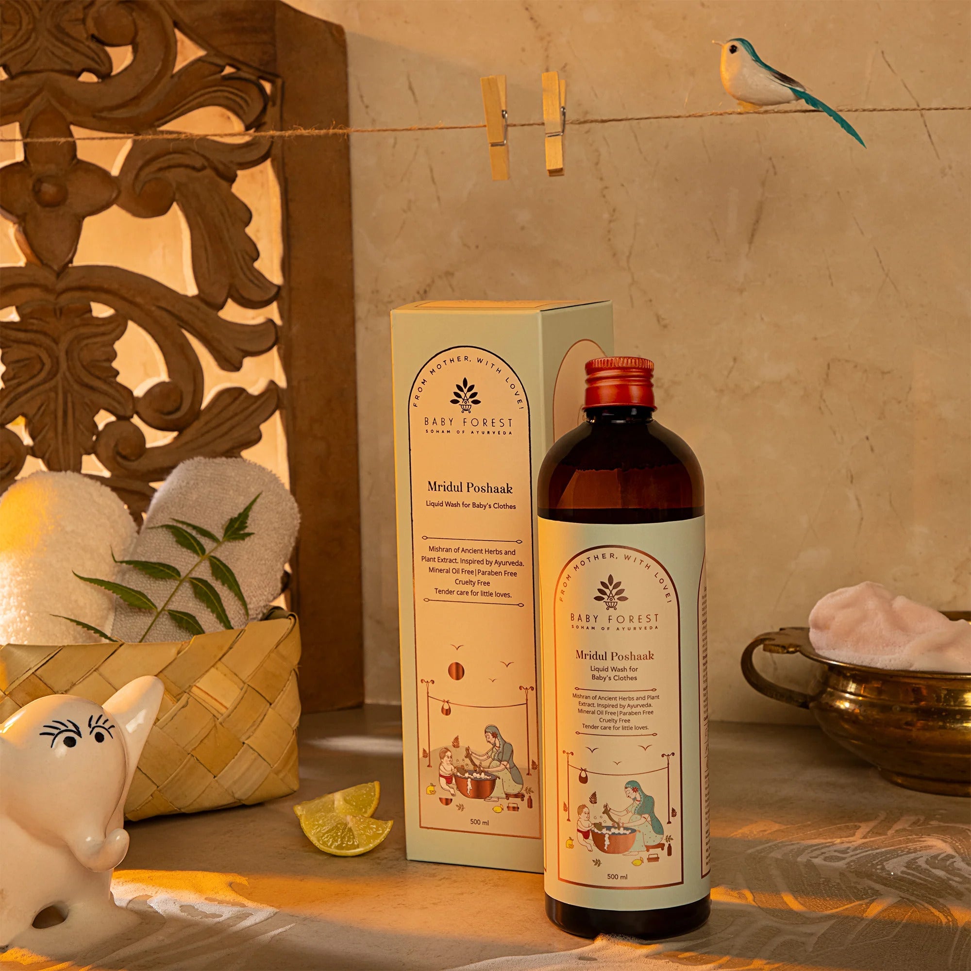 Baby Forest Mridul Poshaak Liquid Wash For Baby's Clothes 500 ml