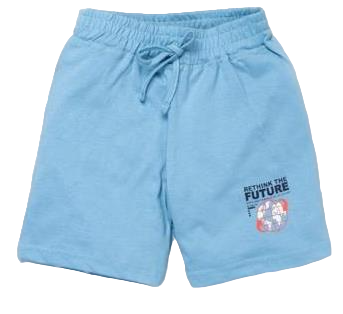 Baby P.Blue Hosiery Printed Casual Shorts