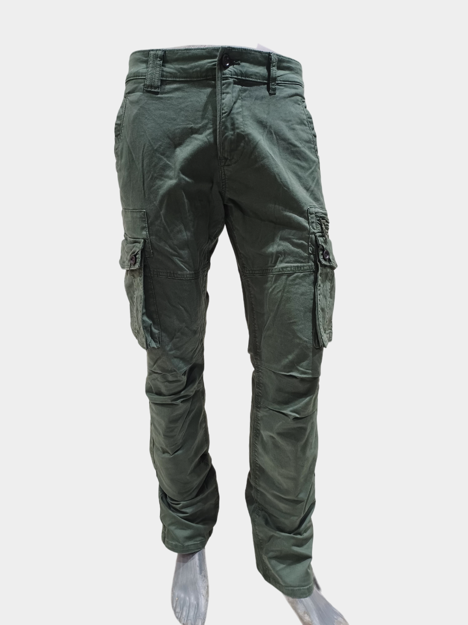 Men's Military Green Six Pocket Stylish Cargo Pant