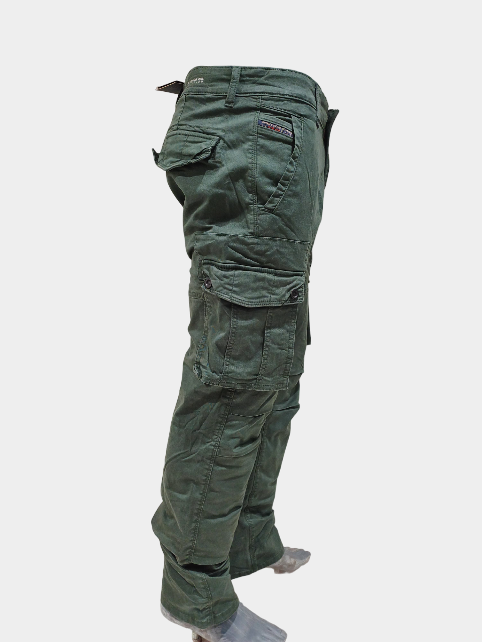 Men's Military Green Six Pocket Stylish Cargo Pant