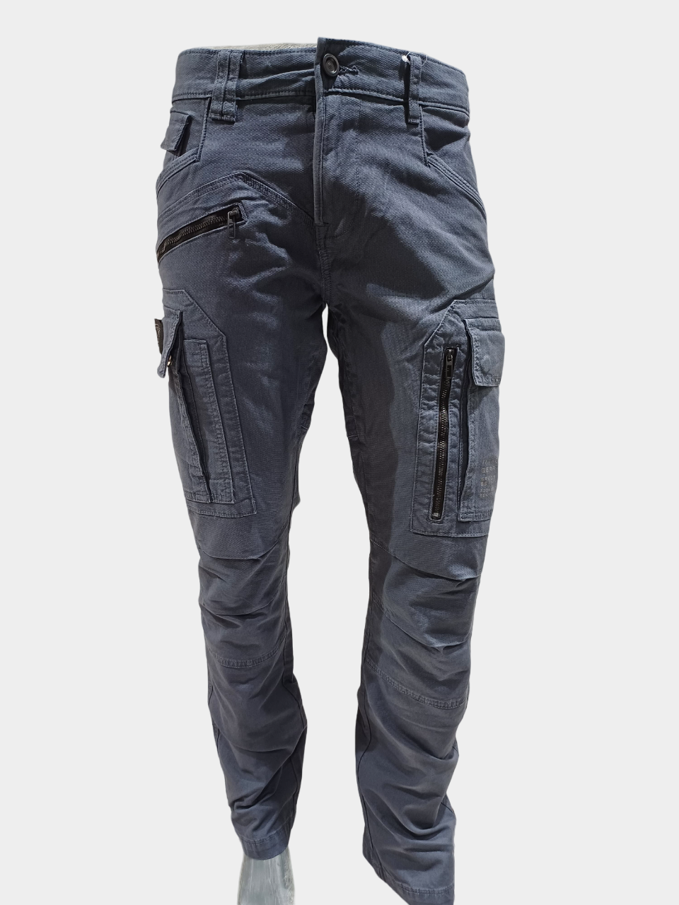 Men's Slate Grey Six Pocket Stylish Cargo Pant