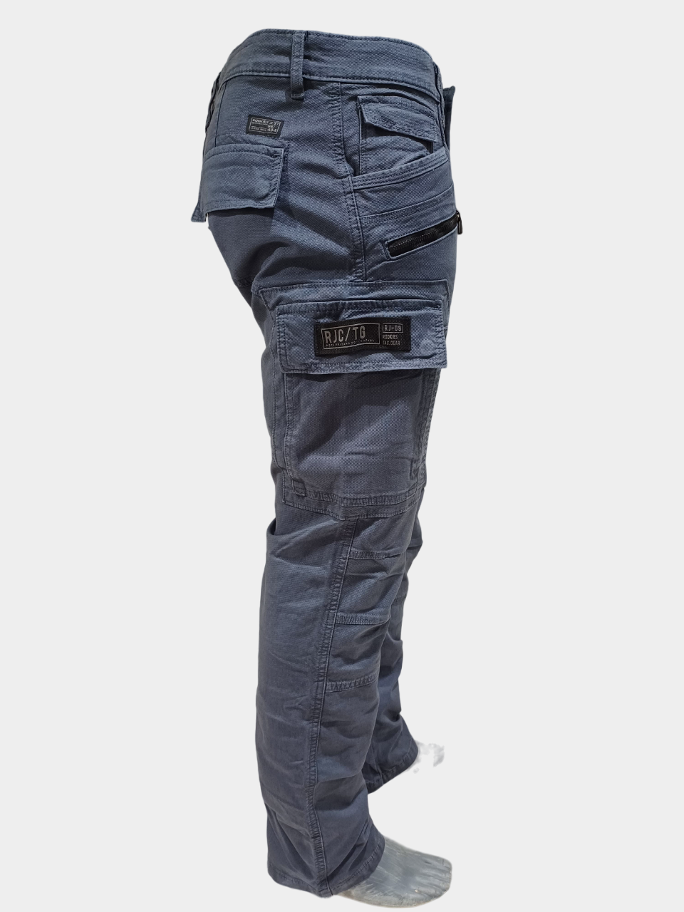 Men's Slate Grey Six Pocket Stylish Cargo Pant