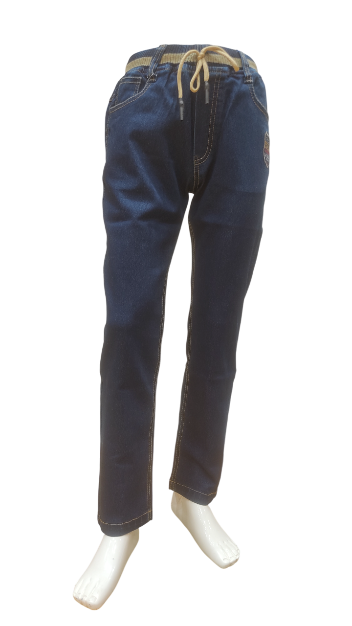 Boys Denim-x Wash Elastic Waist Denim Jeans