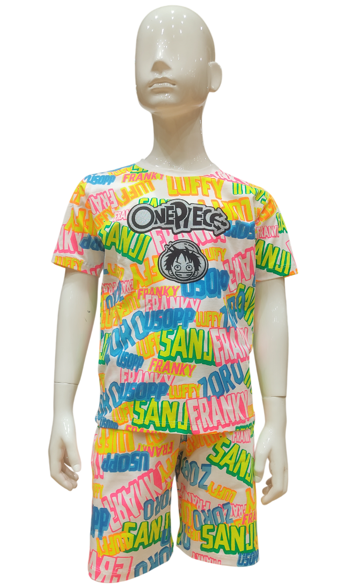 Boys Multi Colour Printed Fancy Co-Ordinates Set