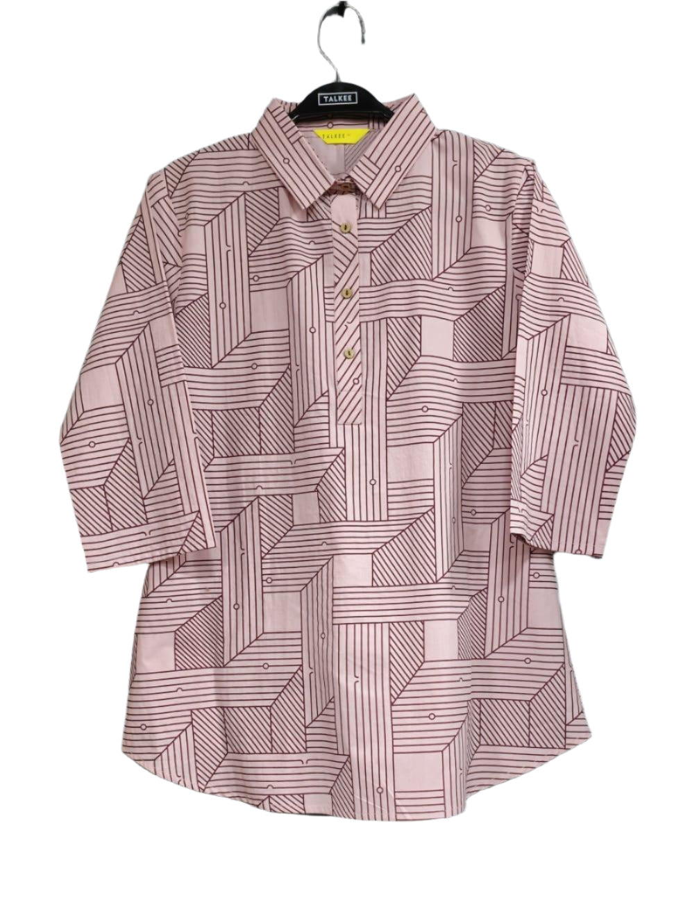 Women's Pink Printed Fancy Top