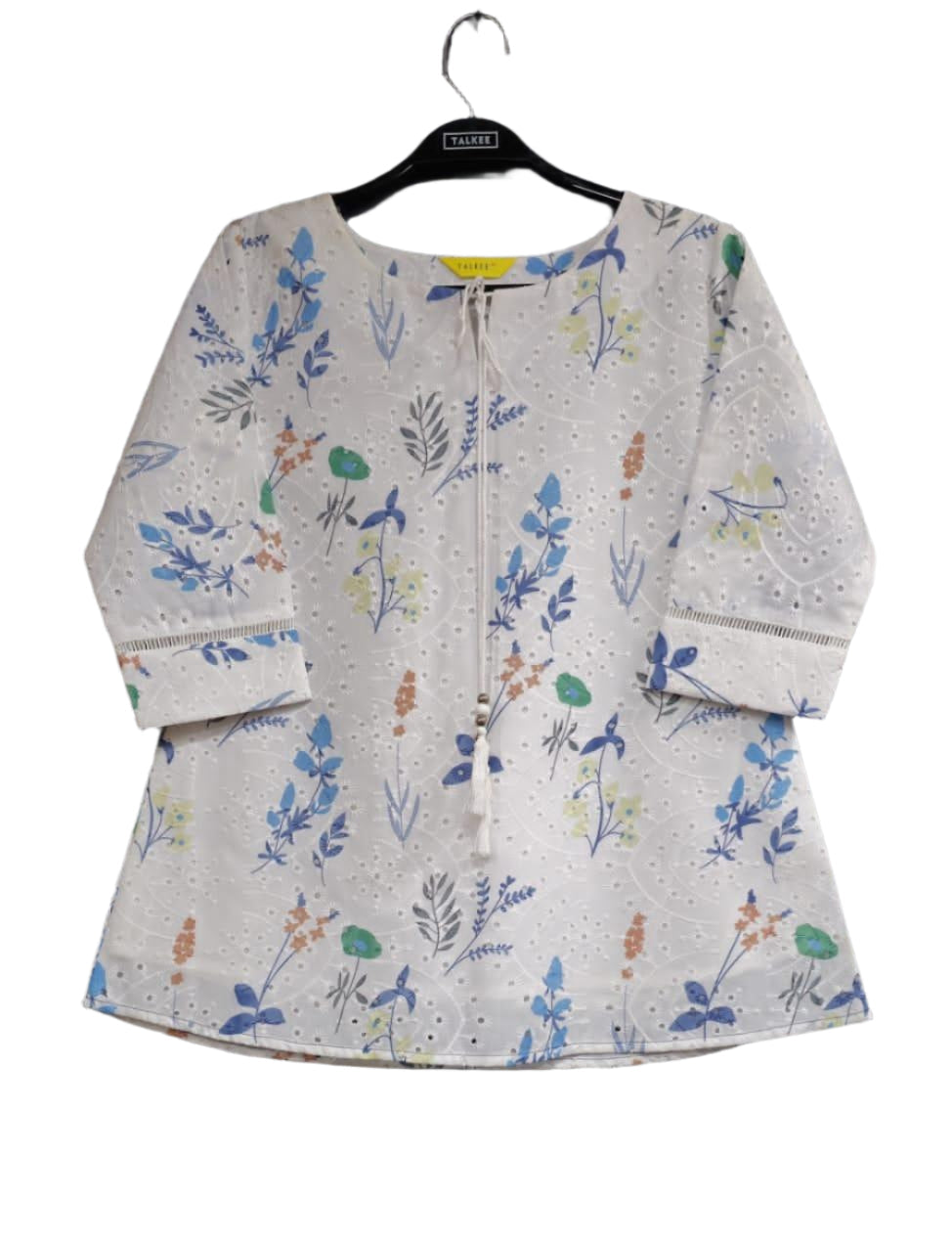 Women's white Printed Fancy Top