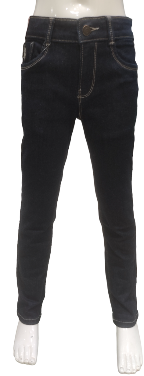 U S Polo Boys Dark Blue Fancy Jeans