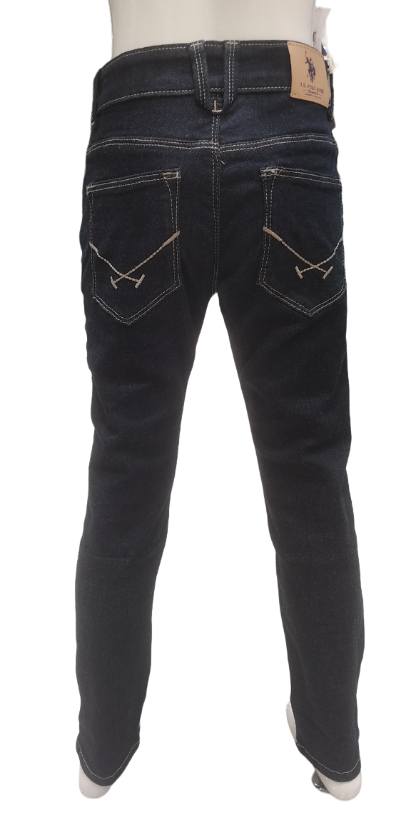 U S Polo Boys Dark Blue Fancy Jeans