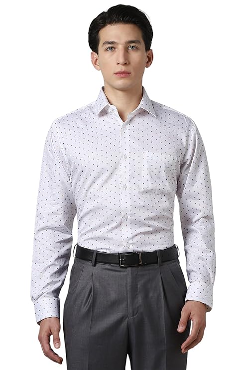 Vanheusen Men's Printed Full Sleeve Party Wear Formal Shirt