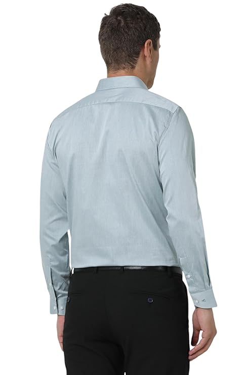 Vanheusen Men's Plain Full Sleeve Cotton Formal Shirt