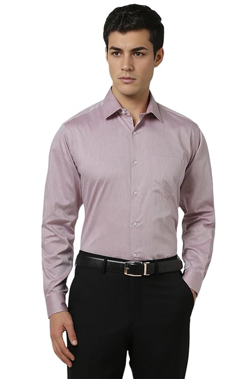 Vanheusen Men's Plain Full Sleeve Cotton Formal Shirt
