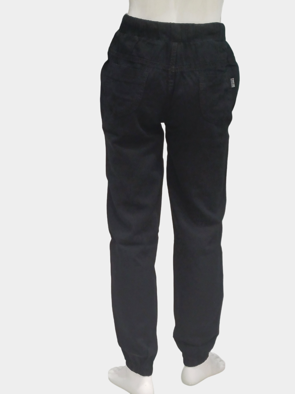 Girls Black Elastic Waist Joggers Pant