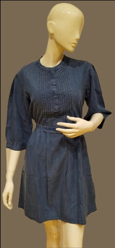 Women Stylish Long Sleeve Midi Short Dress